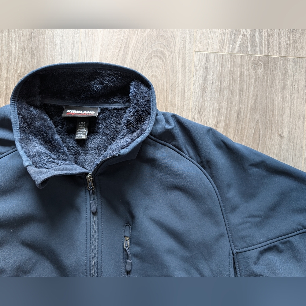 Men's Blue Softshell Jacket - Picture 7 of 11